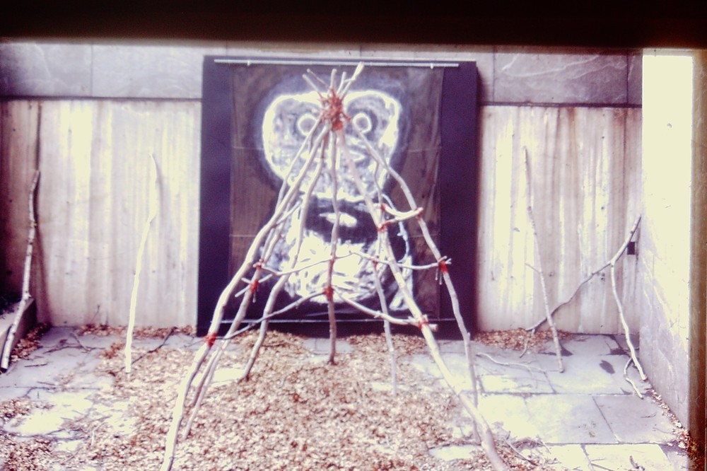 Vintage Art History 35mm Glass Slide Rafael Ferrer Fugian House 1972