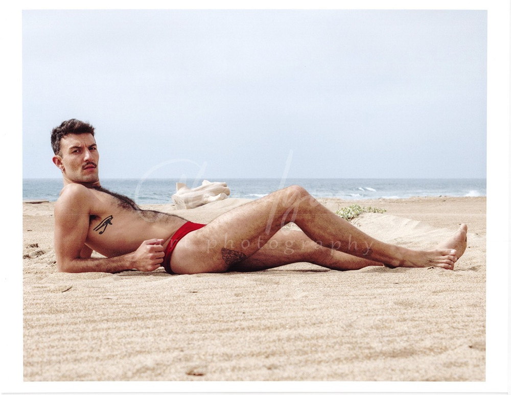 11 X 8.5 Alan Lyon Original Male Photo gay interest (10) Alex relaxing
