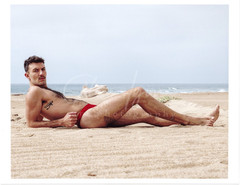 11 X 8.5 Alan Lyon Original Male Photo gay interest (10) Alex relaxing