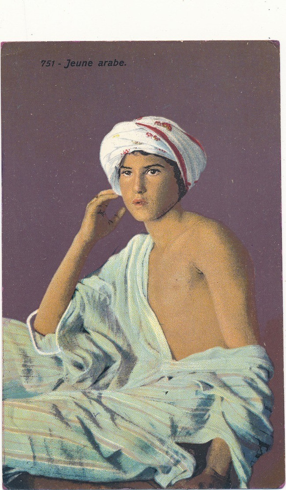 North Africa ethnic Arab nude male original vintage 1910s LEHNERT & LANDROCK