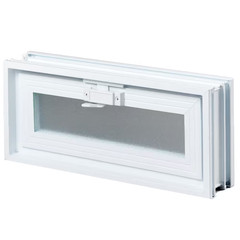 3 In. Thick Series 16 In. X 6 In. X 3 In. Hopper Vent for Glass Block Windows (A