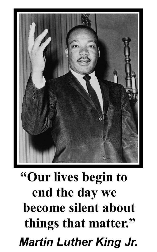 Martin Luther King Jr. MLK ” our lives” Quote 11 x 17 Poster Photo #ks1