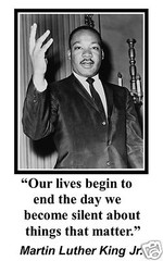 Martin Luther King Jr. MLK ” our lives” Quote 11 x 17 Poster Photo #ks1