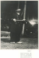 Fat policeman clown w baton Cole Bros circus vintage art photo Edward Quigley