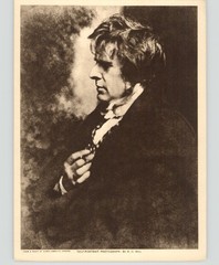 “Self Portrait Photograph-By DO Hill” Orig 1918 Photogravure David Octavius Hill