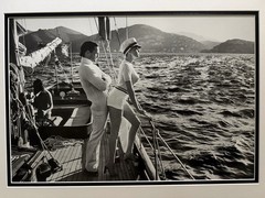 Winnie off the coast of Cannes Helmut Newton Pigment Print Framed COA