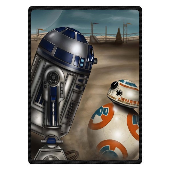 great Star Wars BB 8 R2 D2 Soft Warm Single-Side Printing Flannel Fleece Blanket