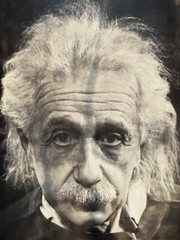 Albert Einstein Silver Gelatin Print Photograph by Philippe Halsman, Signed