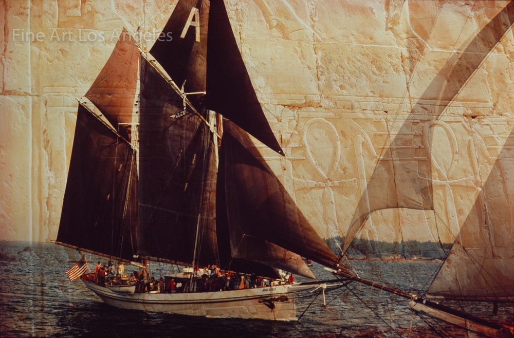 Andrew Reichline Photo, “Peace Boat” composite, Egypt, Maine, 1977, 13×19″”