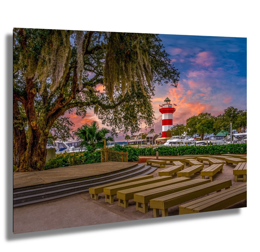 Harbour Town Lighthouse: Hilton Head Island Amphitheater Photography Wall Art