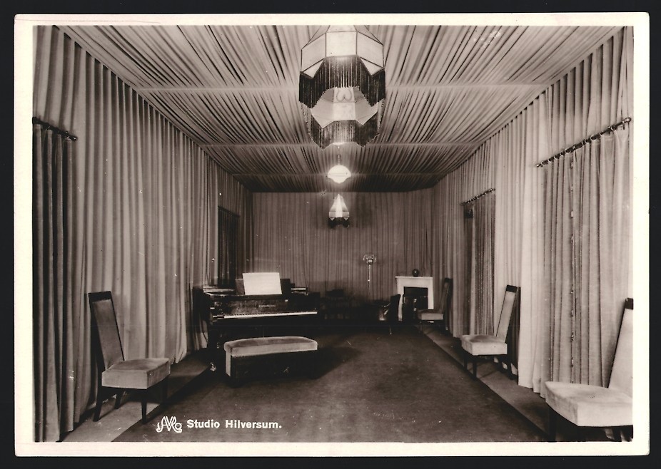 Photography Hilversum, AVRO studio, recording room with piano