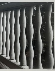 Original 1975 HOWARD BOND ‘Porch Railing’ ABSTRACT Modernist SIGNED Photograph