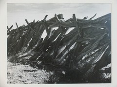 1952 Laura Gilpin “A Navajo Fence” Enduring Navajo Signed Dated on The Overmat