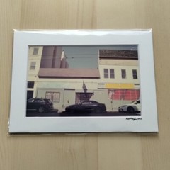 Matted Photo Print San Francisco Fillmore Haight Modern Photography Home Decor