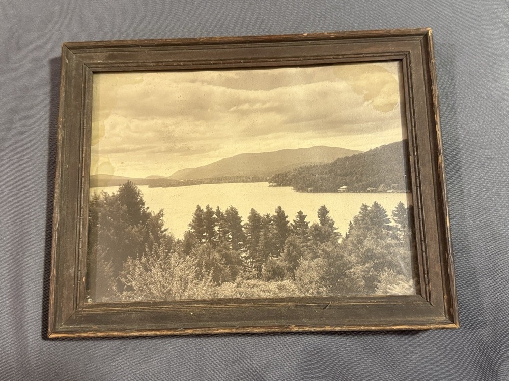 Antique Landscape Photography Mount & Lake Sunapee New Hampshire