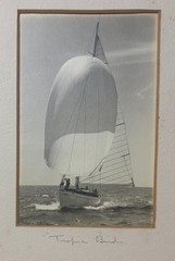 Original NORMAN FORTIER Sailboat YACHT RACING Sailors & Sailing SIGNED Photo