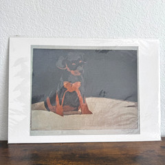 Rottweiler Puppy Dog Art Photo Poster Print Rottie Wall Art Home Decor 19×13″