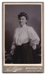 Photograph Karl Deiss, Waldshut / Baden, Kaiserstr. 300. Photographer Monogram