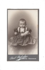 CDV Photo Cute Little Child – Magdeburg-Sudenburg 1900s