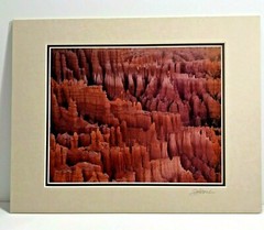 Original Photograph by John Gavrilis MORNING GLOW BRYCE CANYON Signed w/Mat
