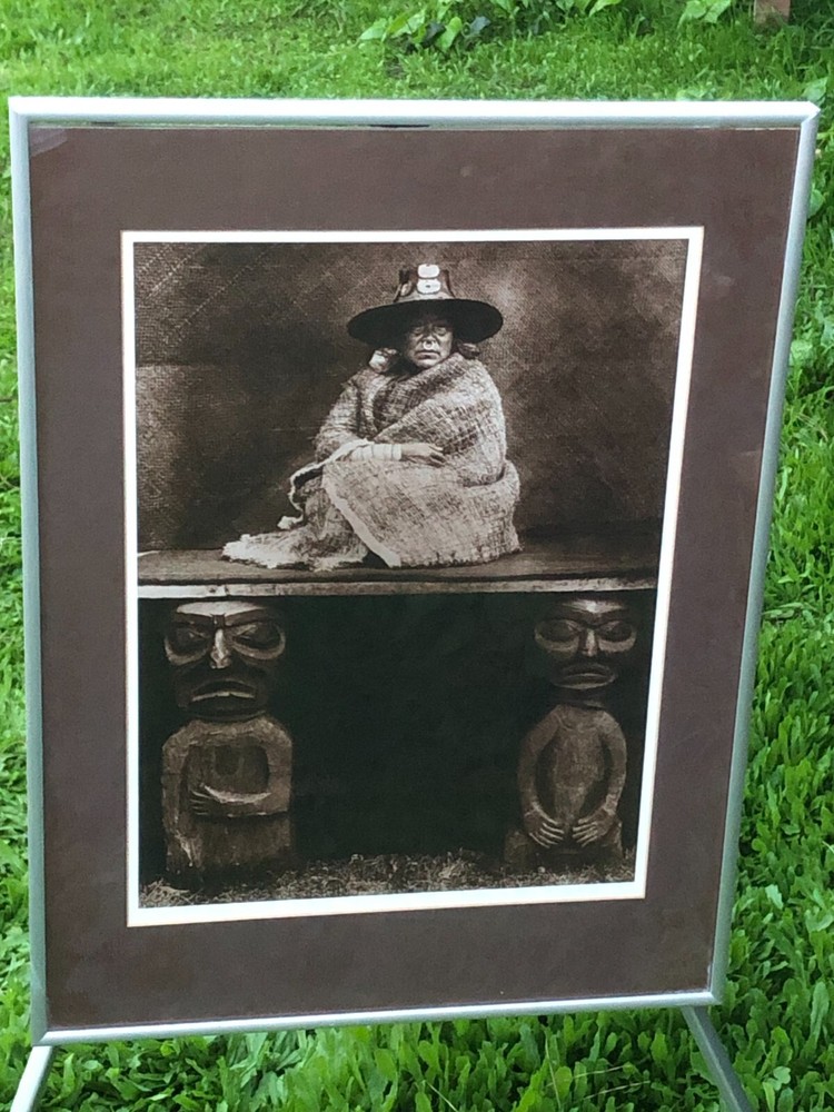 JEAN DULAC EDWARD CURTIS 1970s Nakoaktok Chiefs Daughter SIGNED PHOTOGRAPH PRINT