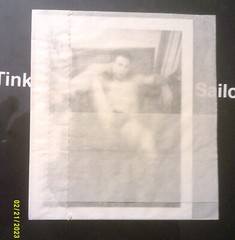 OOAK Signed Jim French 60s POLAROID Original vtg COLT LUGER beefcake gay