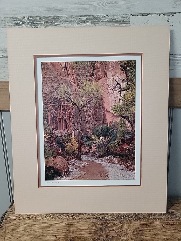 “Co-Op Creek” by Rick Preston 1988 #3, matted and signed,NO FRAME.