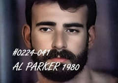 MALE PORTRAIT #0224-041 -al parker 1980 -free shipping in usa