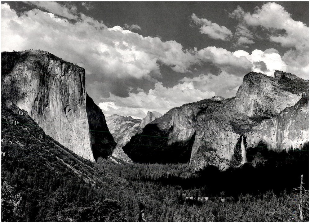 1935 1990s Ansel Adams Yosemite Valley Summer California Large Art Photo
