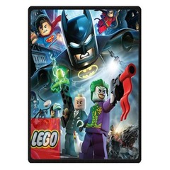 great lego justice league Soft Warm Single-Side Printing Flannel Fleece Blanket