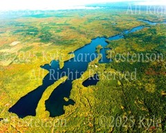 Lake Owen, Bayfield County, Cable, Wisconsin Overhead Photograph. Frame Optional