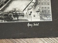 Signed Limited Edition Notre Dame Gargoyle Paris Print Gary Seidel 78/195