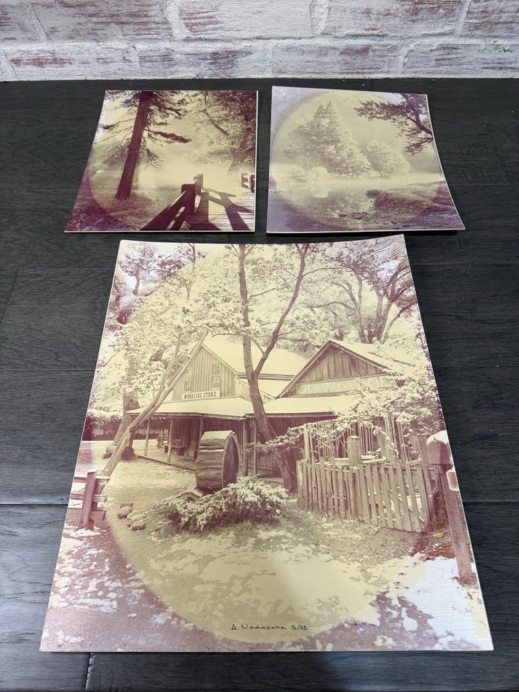Vintage Photographer Alexandre Nodopaka Photo California Signed Lot Of 3 Rare