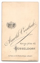 Photograph Arnold Overbeck, Düsseldorf, Königs-Allee 43, portrait of a woman in
