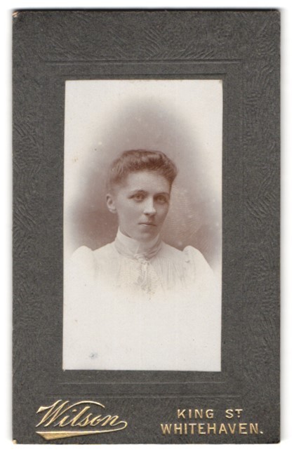 Photograph Wilson, Whitehaven, King St, Portrait of a Lady in Victorian S
