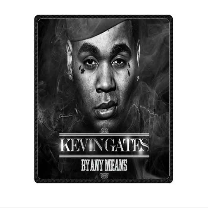 great Kevin Gates Soft Warm Single-Side Printing Flannel Fleece Blanket