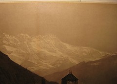 ANTIQUE ADOLPHE BRAUN *CHATEAU DE CHILLON LAKE GENEVA SWISS ALPS* ALBUMEN PHOTO