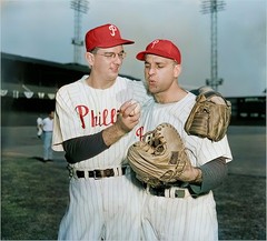 Jim Konstanty & Andy Seminick-1950 Phillies 8×10 Colorized Print-FREE SHIPPING