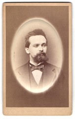 Photograph C. Burghard, Aalen, portrait of a man with beard CDV / cabinet photo