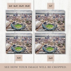 Comerica Park Aerial View Photo, Detroit Tigers Wall Art Photography