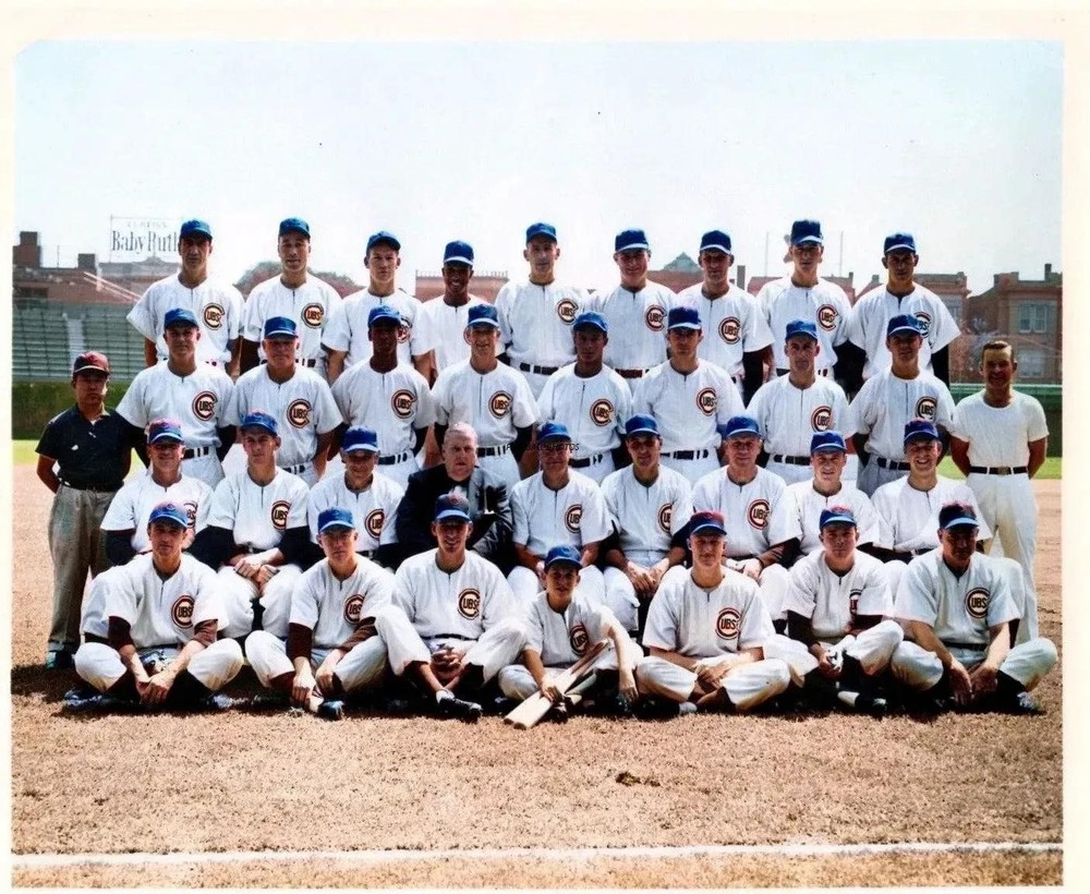 1955 Chicago Cubs Colorized 8×10 Print 8×10 Colorized Print-FREE SHIPPING