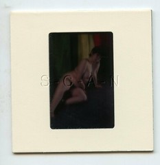 Org Camera Club Nude 60s 35mm Slide Negative- Super Endowed Woman- Short Hair 11