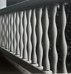 Original 1975 HOWARD BOND ‘Porch Railing’ ABSTRACT Modernist SIGNED Photograph