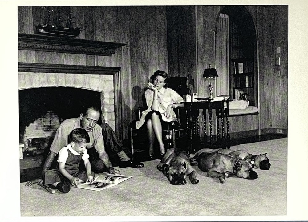 Humphrey Bogart, Lauren Bacall 1952 Fotofolio Art Print Card Photo By Sid Avery