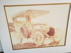 William Plante 1976 Sepia Photograph 1907 Thomas Touring Harrah’s Automobile
