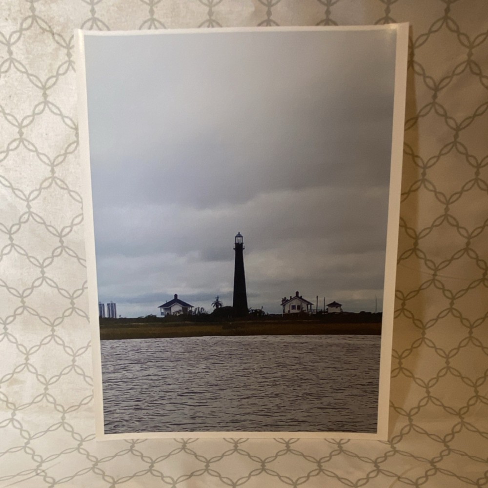 Signed Lighthouse Color Landscape Photograph Print Portrait Digital Unframed