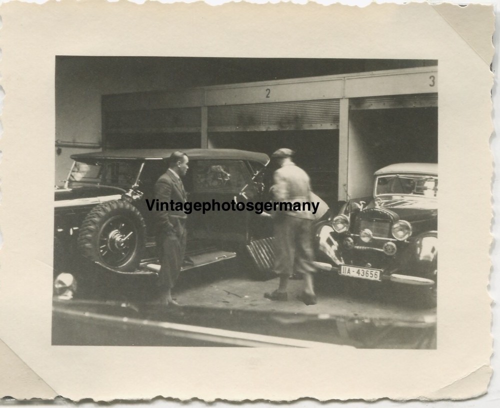 Z6572 Photo 1930s Car Workshop Passenger Car Sedan Cabriolet Coupe Mercedes Benz