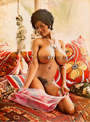 Black Model ART NUDES photo female girl picture busty big breasts legs print SM2