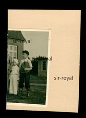 Children in Theatre Costumes with Toy Horse – 1930s – Photo 7x9cm
