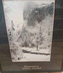 Ansel Adams Photography Black and White 4 1/2 x 6 1/2 Framed poster